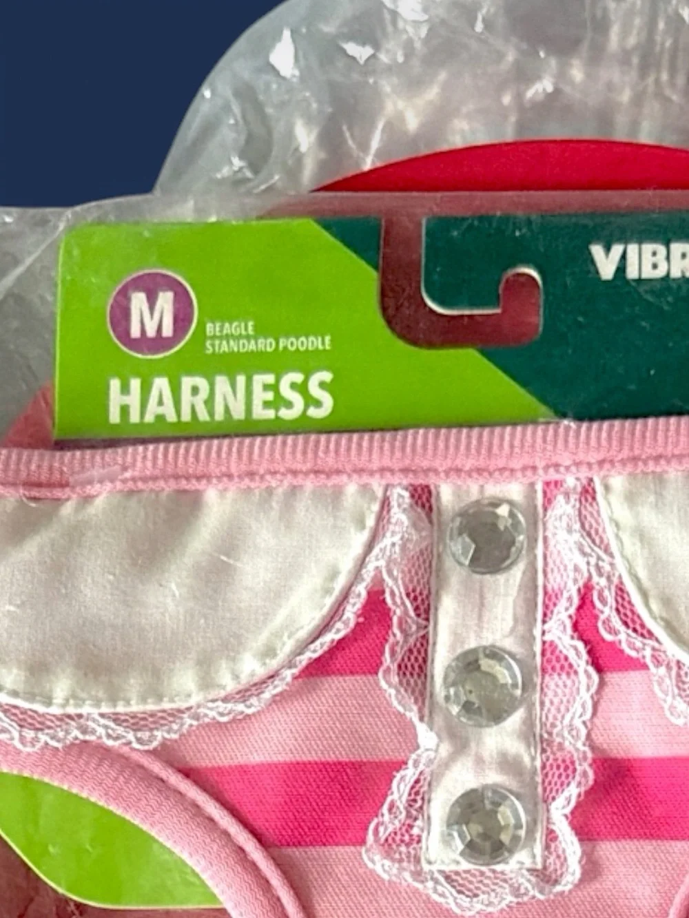 Vibrant Life Pink Stripe Dog Harness